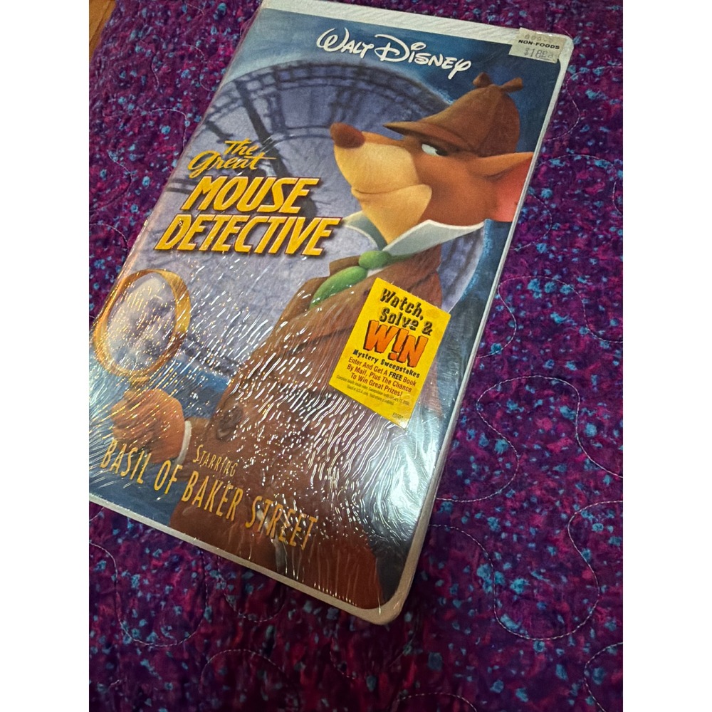 Walt Disney The Great Mouse Detective VHS Sealed Clamshell
